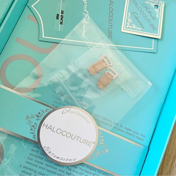 Halo Couture Halo Hair Extensions 18 inches Layered #60 Platinum Blonde Halo - Picture 7 of 16